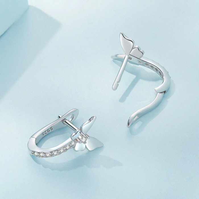 Cercei argint cu fluturasi [3]