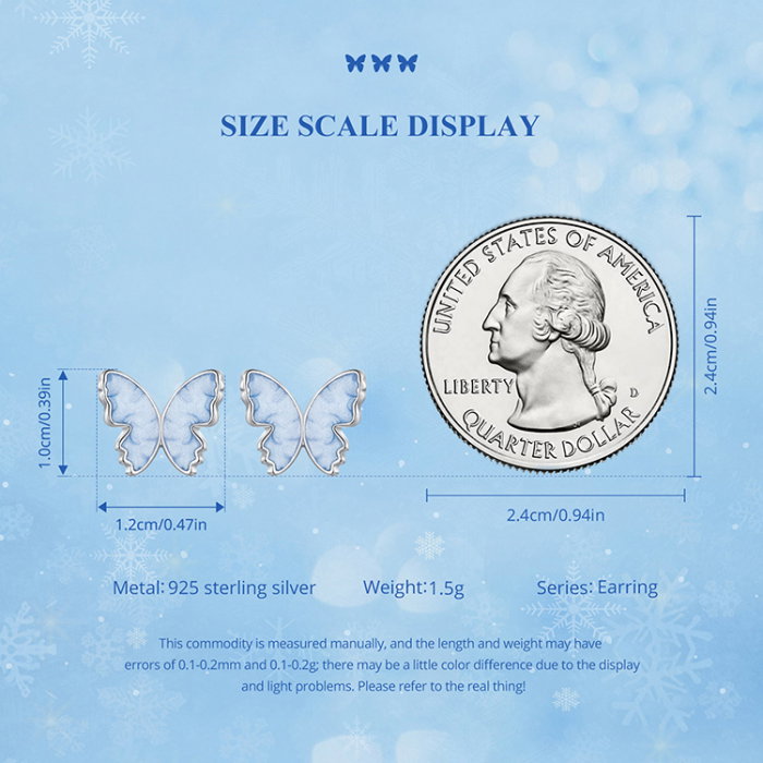 Cercei argint cu fluturasi [9]