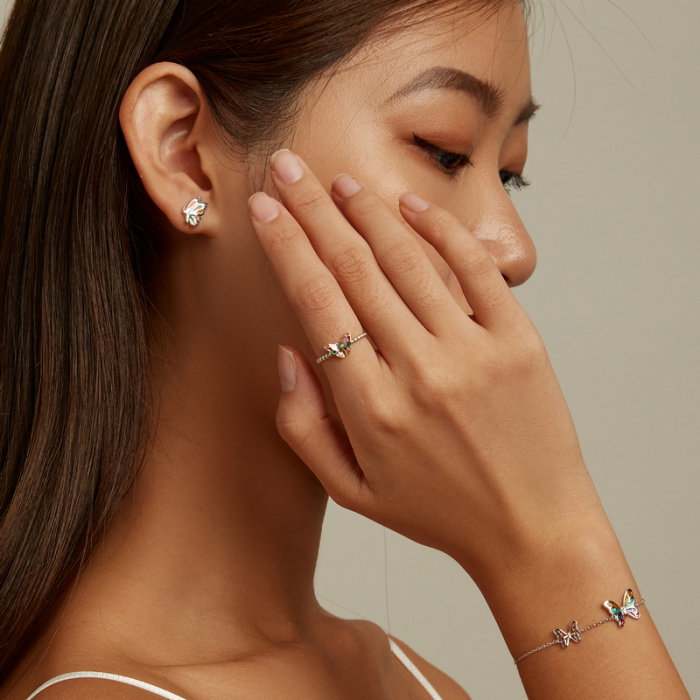 Cercei argint cu fluturasi [11]