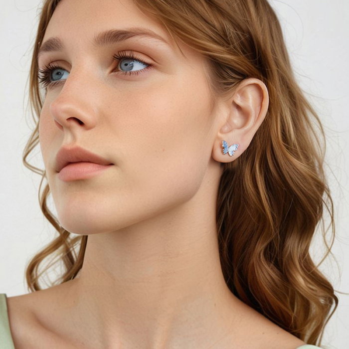 Cercei argint cu fluturasi [11]