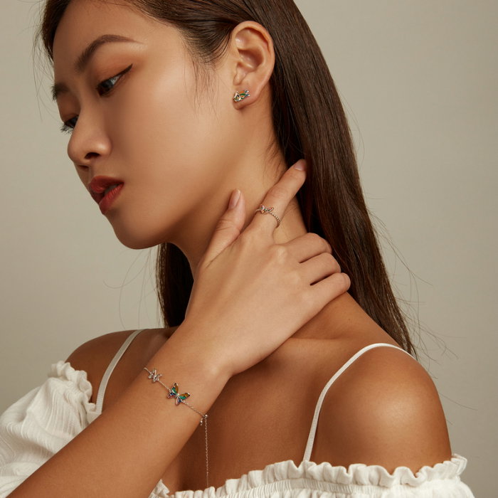 Cercei argint cu fluturasi [5]