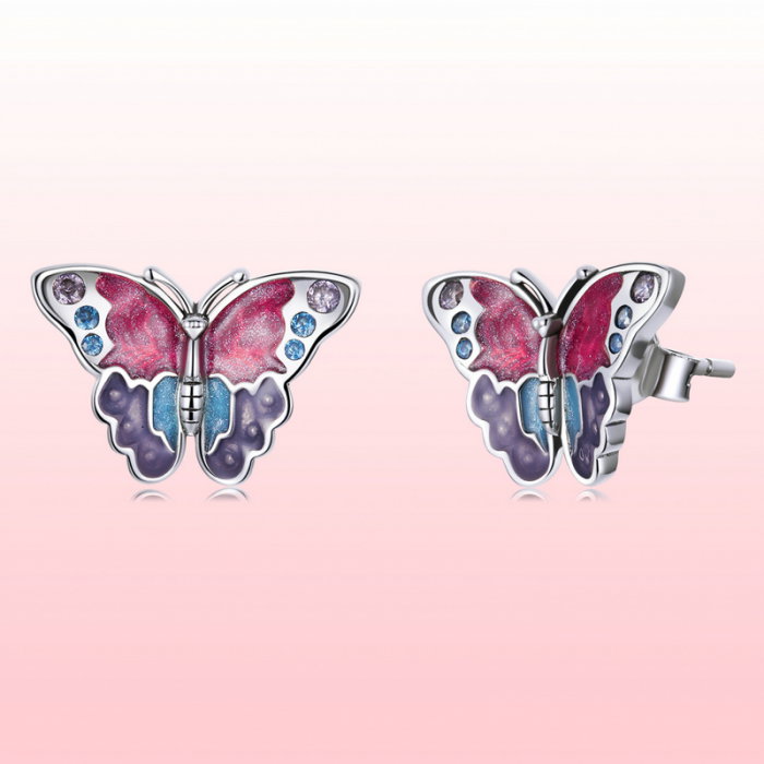 Cercei argint cu fluturasi [13]