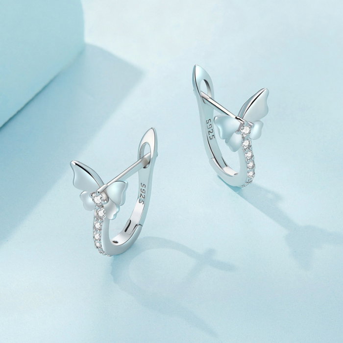 Cercei argint cu fluturasi [7]