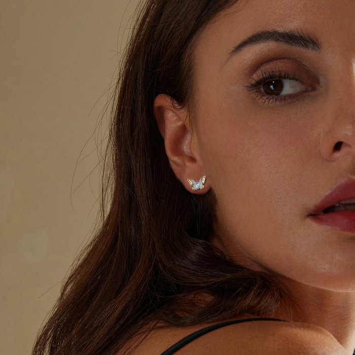 Cercei argint cu fluturi [6]