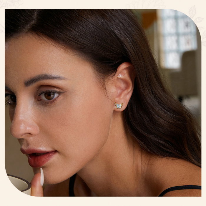 Cercei argint cu fluturi [10]