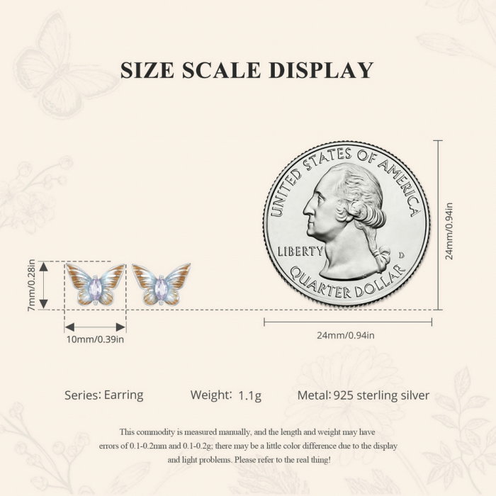 Cercei argint cu fluturi [13]