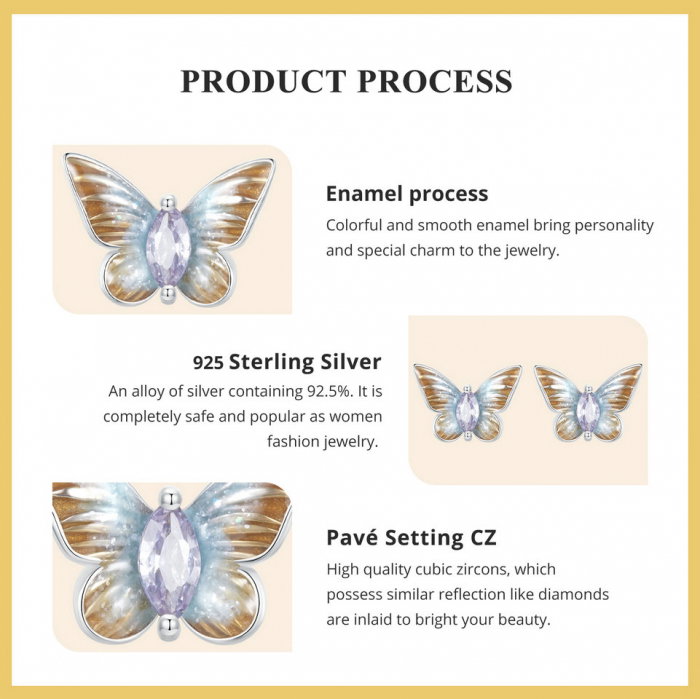 Cercei argint cu fluturi [11]