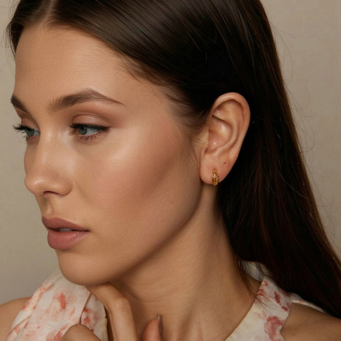 Cercei argint cu frunze [2]