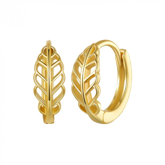 Cercei argint cu frunze [1]