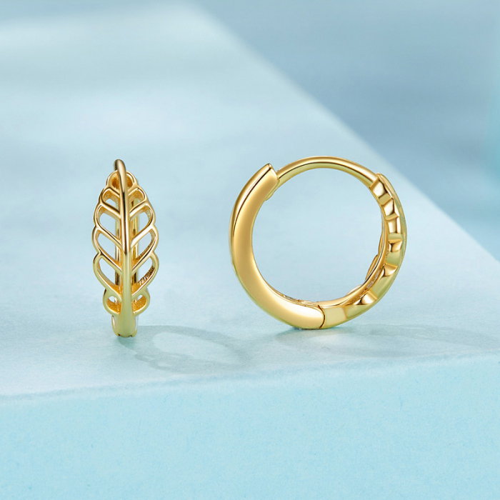 Cercei argint cu frunze [6]