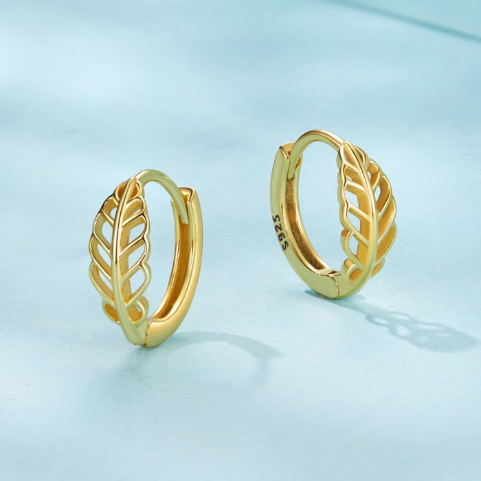 Cercei argint cu frunze [3]