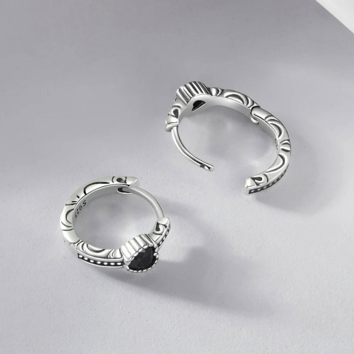 Cercei argint cu inimioare [3]