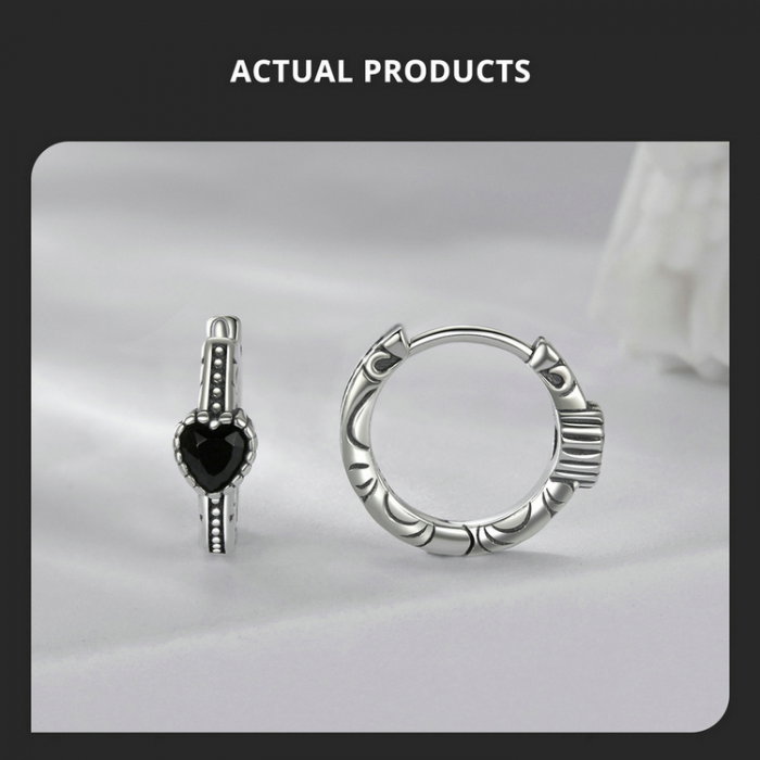 Cercei argint cu inimioare [10]