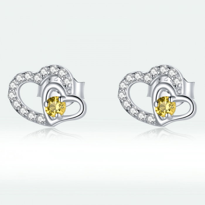 Cercei argint cu inimioare [14]