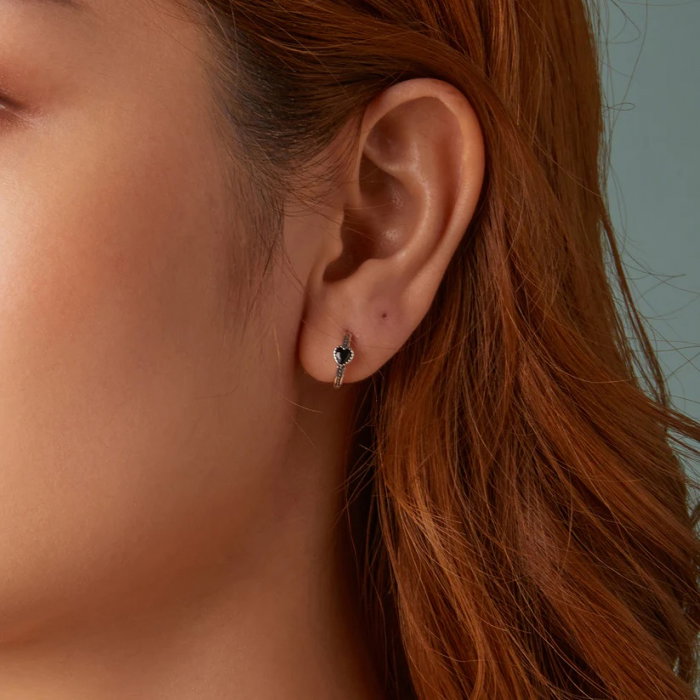 Cercei argint cu inimioare [2]