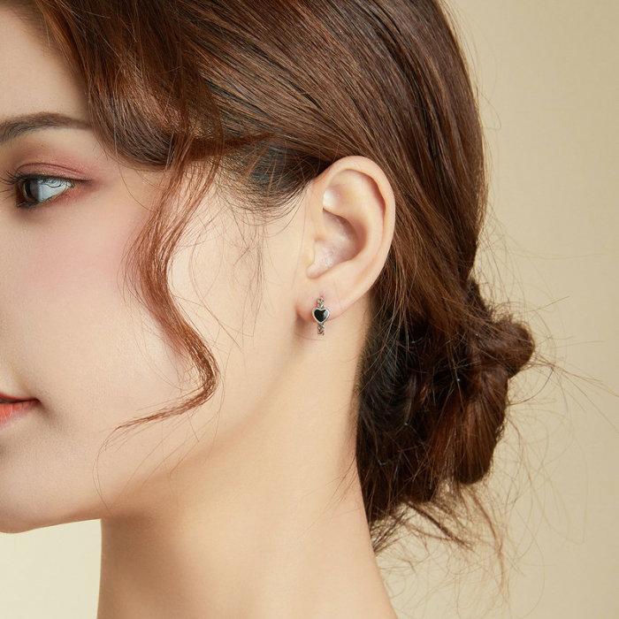 Cercei argint cu inimioare [6]