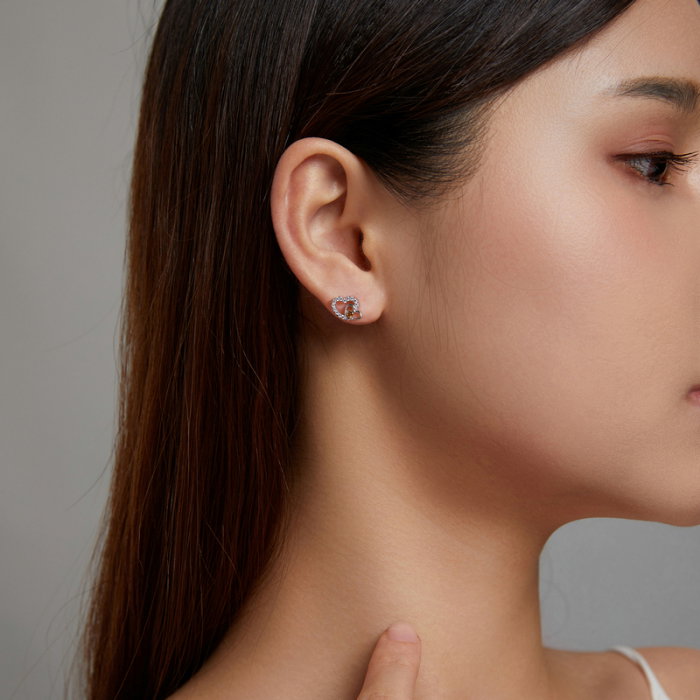 Cercei argint cu inimioare [8]