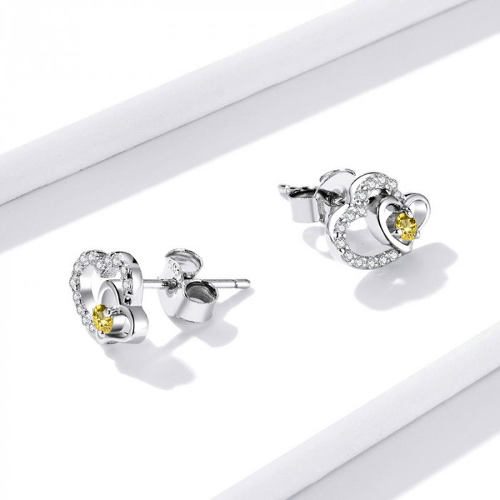 Cercei argint cu inimioare [5]