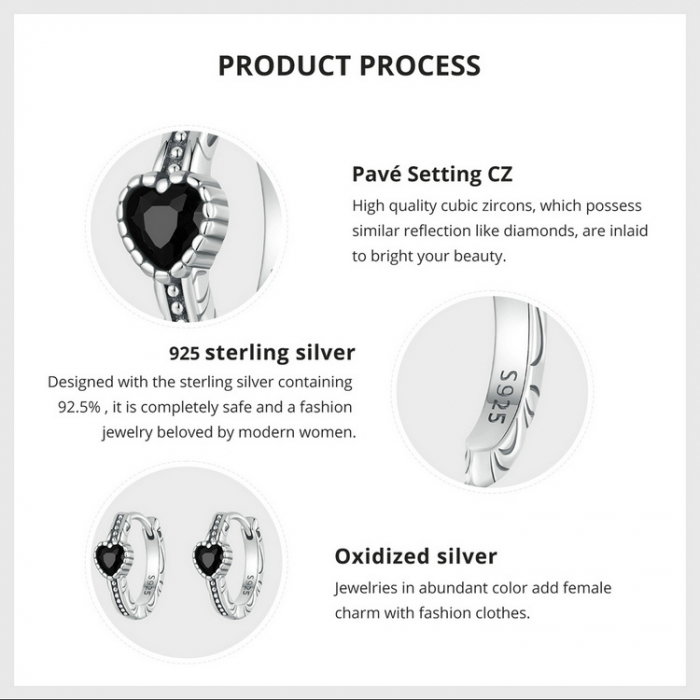 Cercei argint cu inimioare [6]