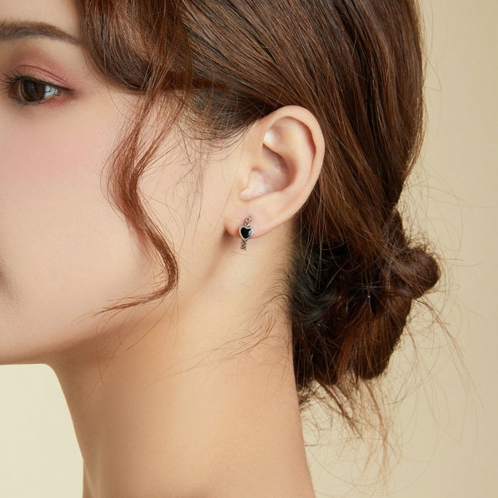 Cercei argint cu inimioare [2]