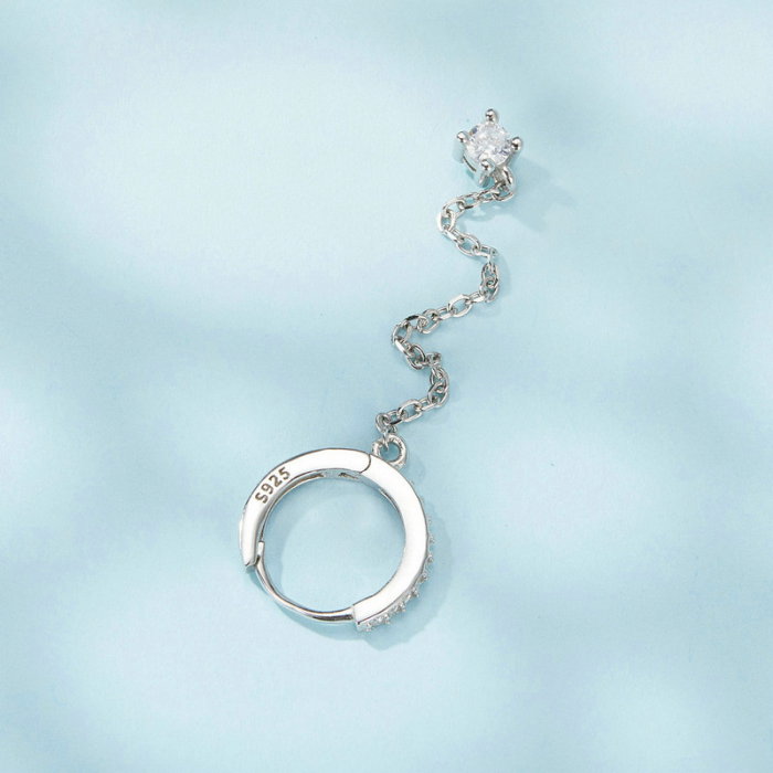 Cercel argint cu lant [6]