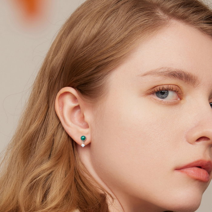 Cercei argint cu malachit [2]