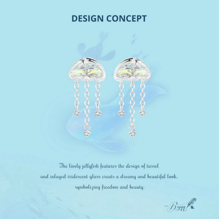 Cercei argint cu meduze [10]