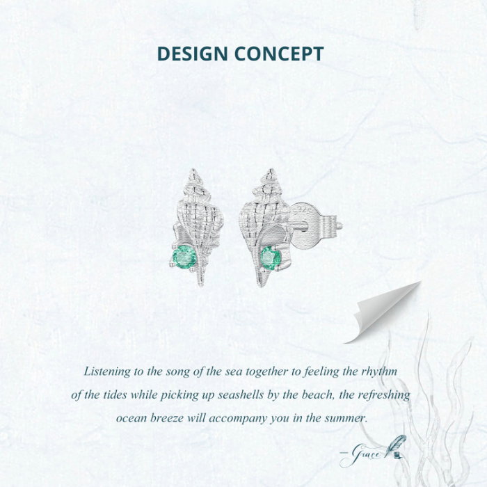 Cercei argint cu melci de mare [13]