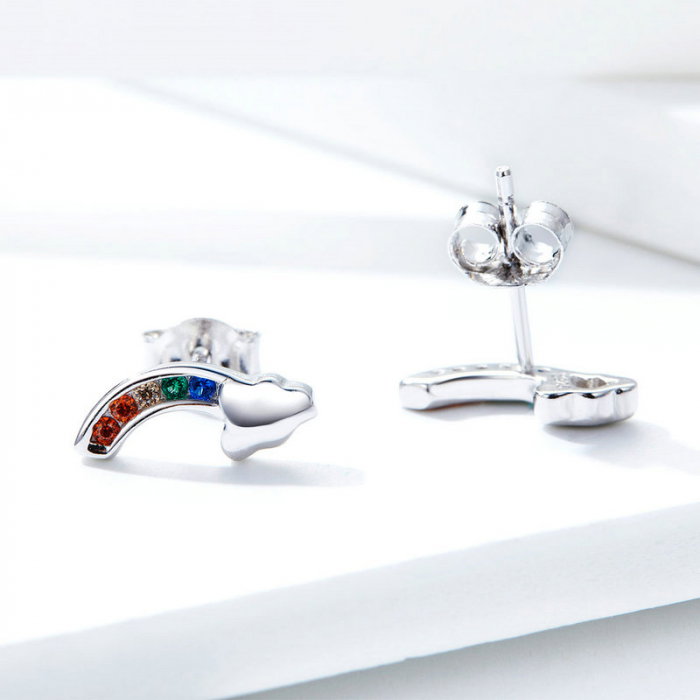 Cercei argint cu norisori si curcubeu [3]