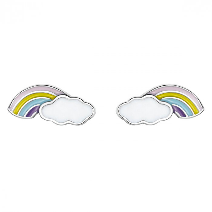 Cercei argint cu norisori si curcubeu [1]