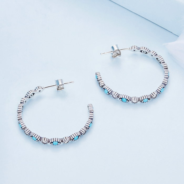 Cercei argint cu ochi de deochi [6]