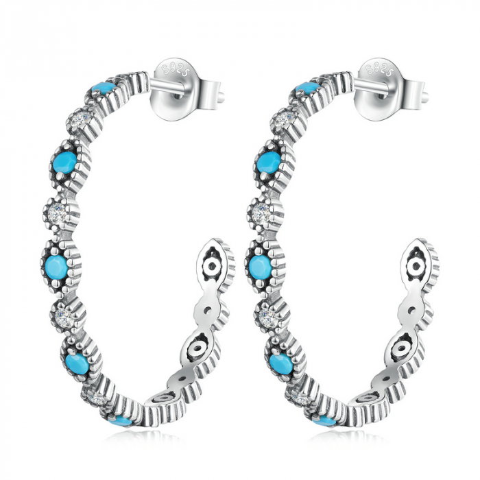 Cercei argint cu ochi de deochi [8]