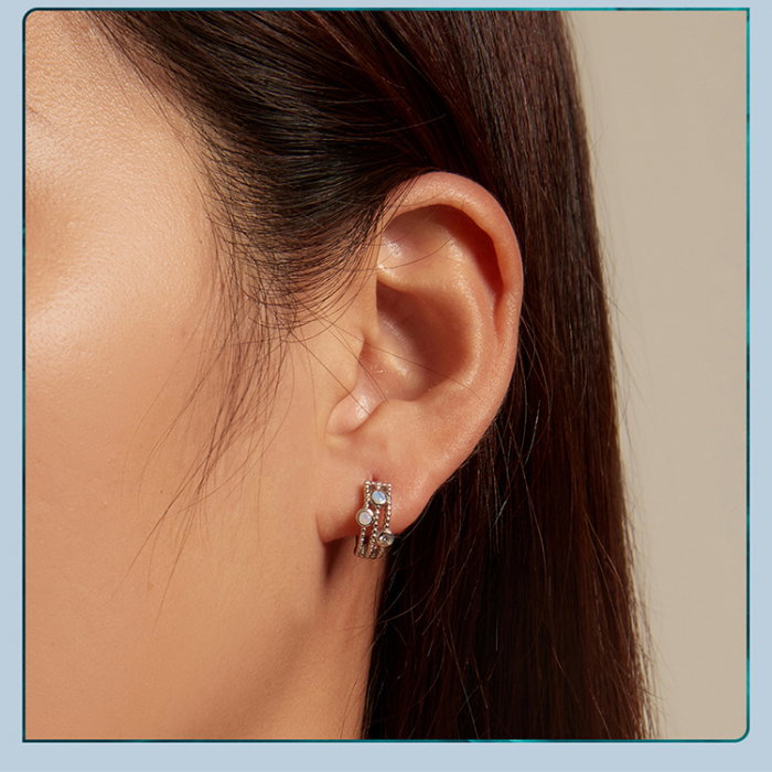 Cercei argint cu opal si zirconiu [9]