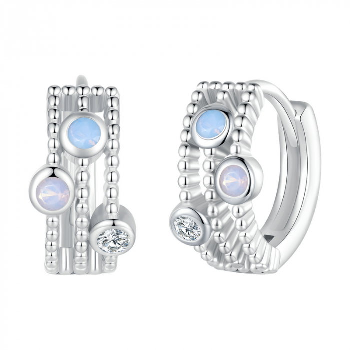 Cercei argint cu opal si zirconiu [8]