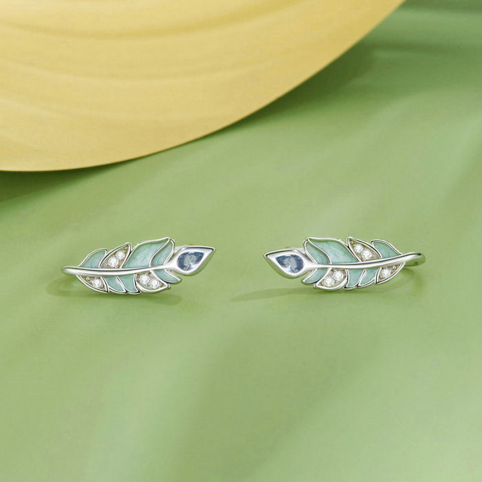 Cercei argint cu pene [7]