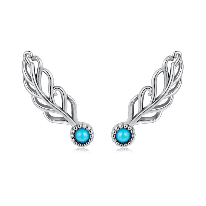 Cercei argint cu pene [1]