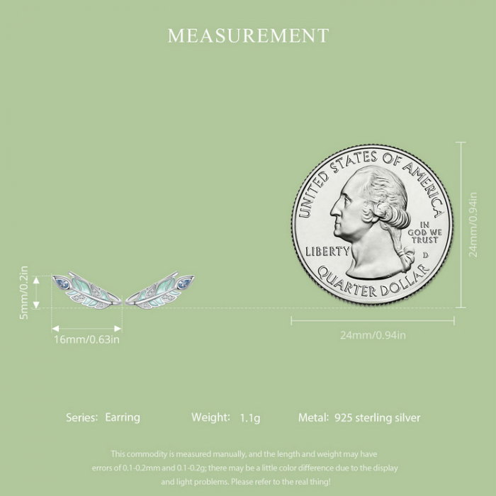 Cercei argint cu pene [9]