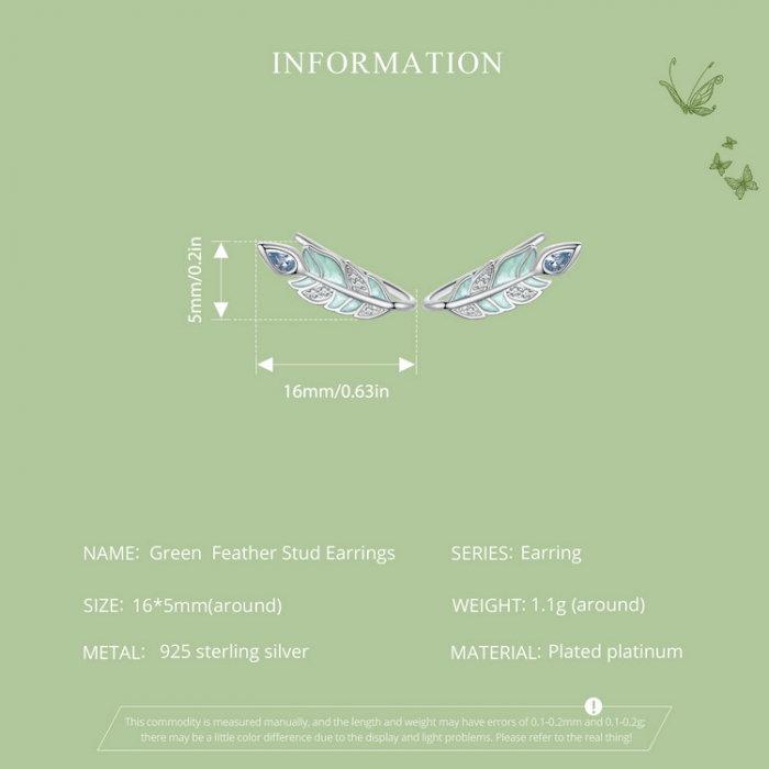 Cercei argint cu pene [10]