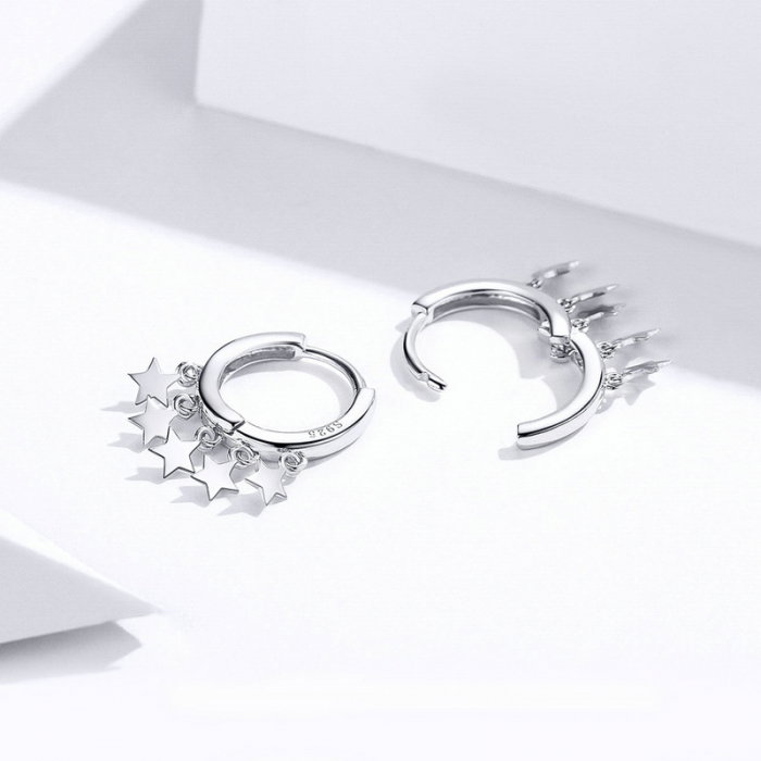 Cercei argint cu pentagrame [7]