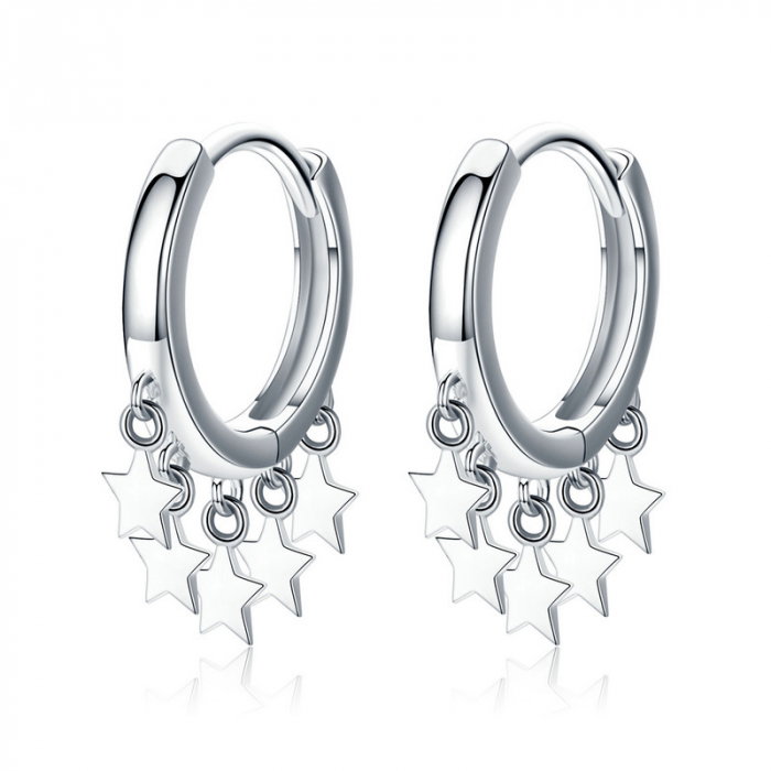 Cercei argint cu pentagrame [1]