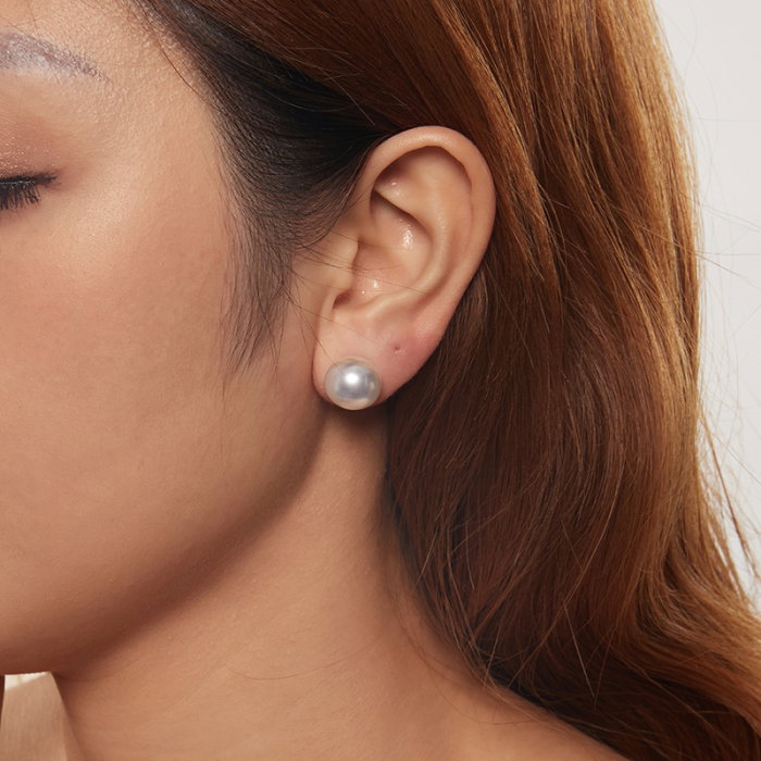 Cercei argint cu perle 12 mm [8]