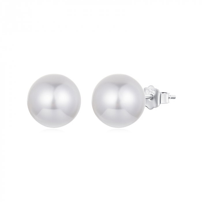 Cercei argint cu perle 10 mm [1]