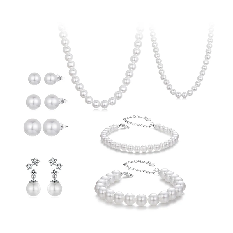 Cercei argint cu perle 12 mm [21]