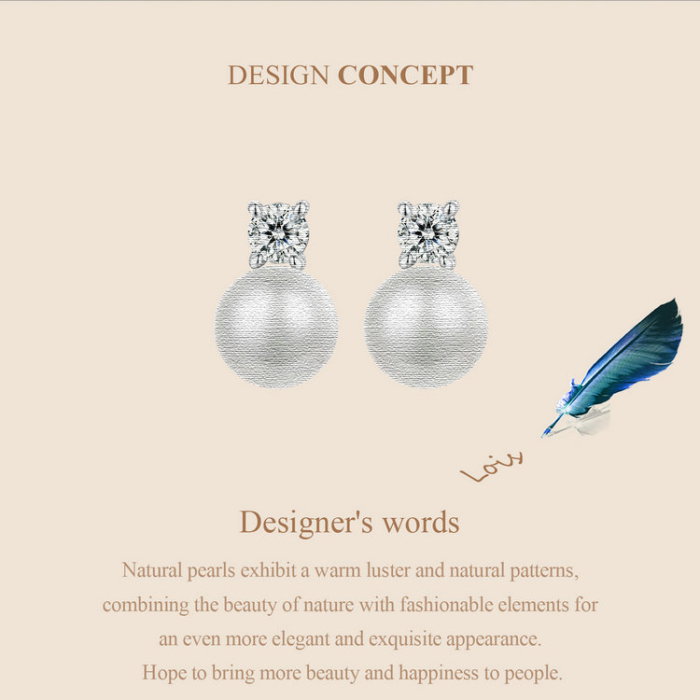 Cercei argint cu perle naturale si moissanite [12]