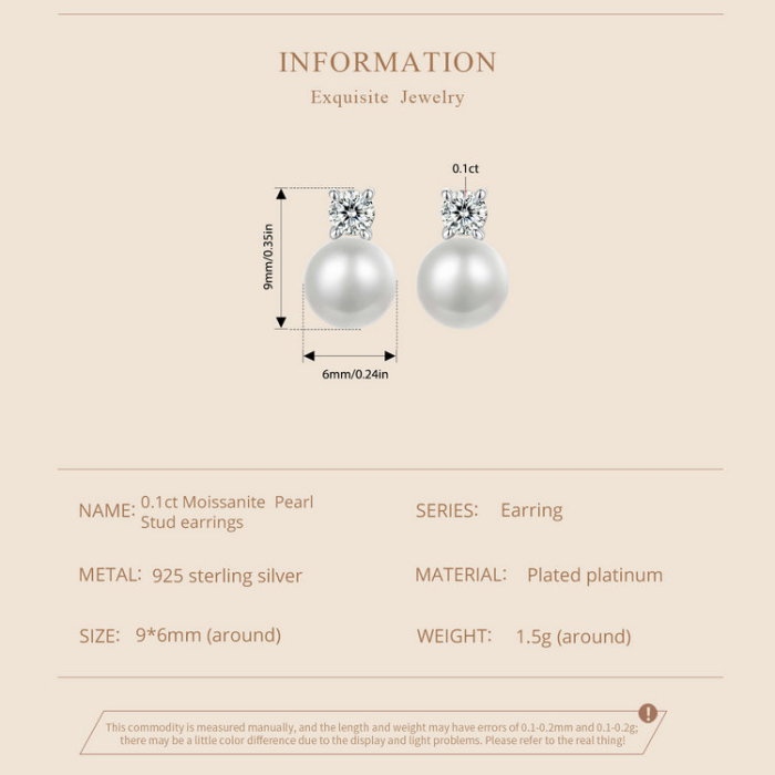 Cercei argint cu perle naturale si moissanite [9]