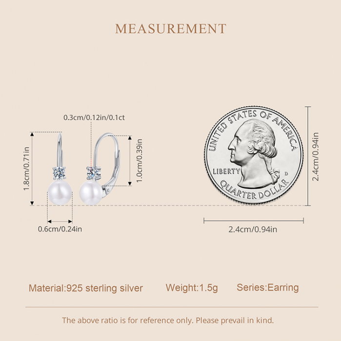 Cercei argint cu perle si Moissanit [14]