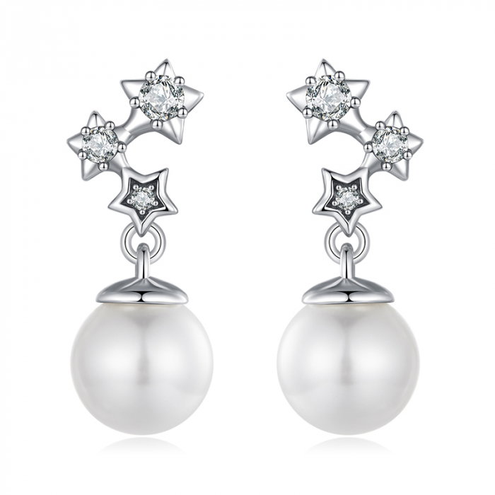 Cercei argint cu perle si zirconii [1]