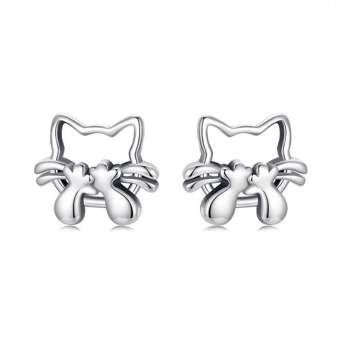 Cercei argint cu pisicute [1]