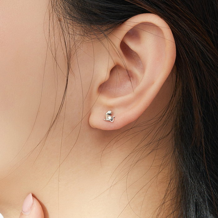 Cercei argint cu pisicute [2]