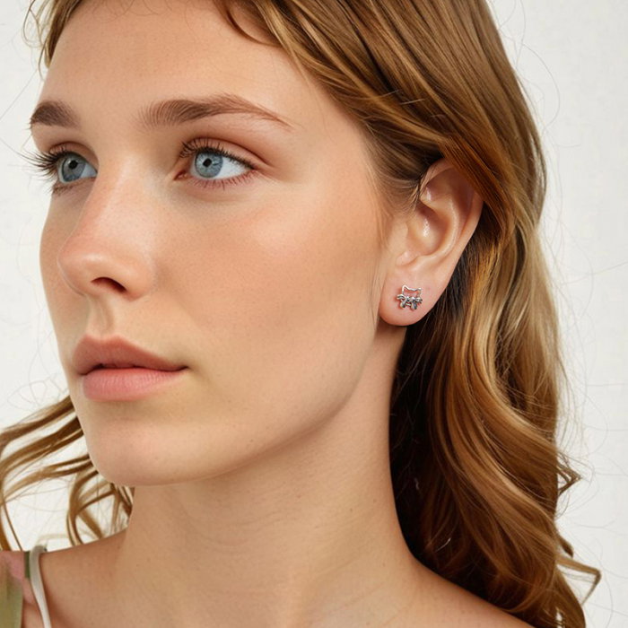 Cercei argint cu pisicute [6]